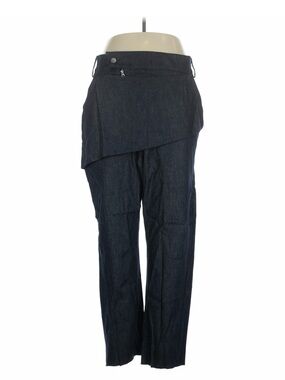 Women’s Straight Leg Jeans in Dark Indigo Front Snap Flap For Modern Style